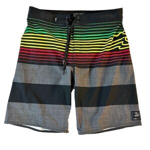 Vans Off The Wall  Men's Board Swimming Shorts 10"‎ Colorblock Size 30